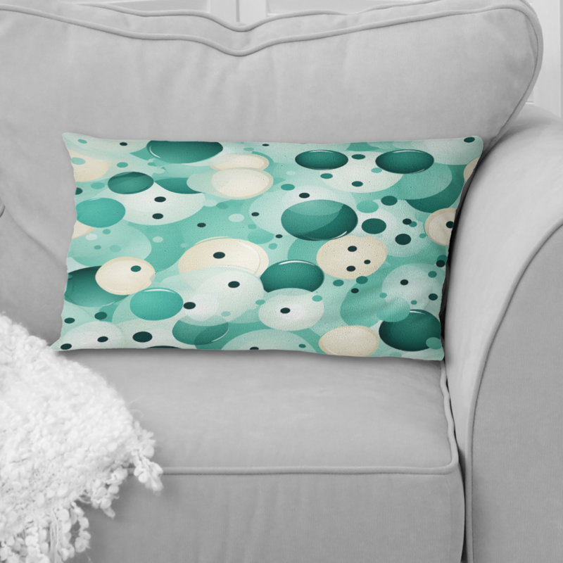 Motif à pois Coastal Tranquility - Coussin abstrait