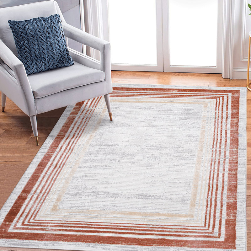 Tapis tissé 6 x 9 po, brun / non teinté, teint, convenant à la chambre de bébé, tapis de salle à manger 6 pi x 9 pi, grande pièce