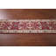 Tapis de couloir oriental rouge et ivoire Oushak 3 x 10