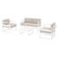 Ensemble de conversation pour patio 4 personnes Lane avec coussins en acrylique-1918463208-1918463209