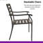 Ensemble repas d'extérieur 52,9 po avec ensemble de patio en métal empilable 7 pièces avec trou de parasol réglable?-1356816893-1356816892