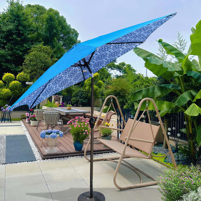 hexagon patio umbrella Palm Springs Hexagonal Stay cool outdoors with FIM Umbrellas 10.5 Cantilever Patio Umbrelladurable aluminum Hexagon Umbrella