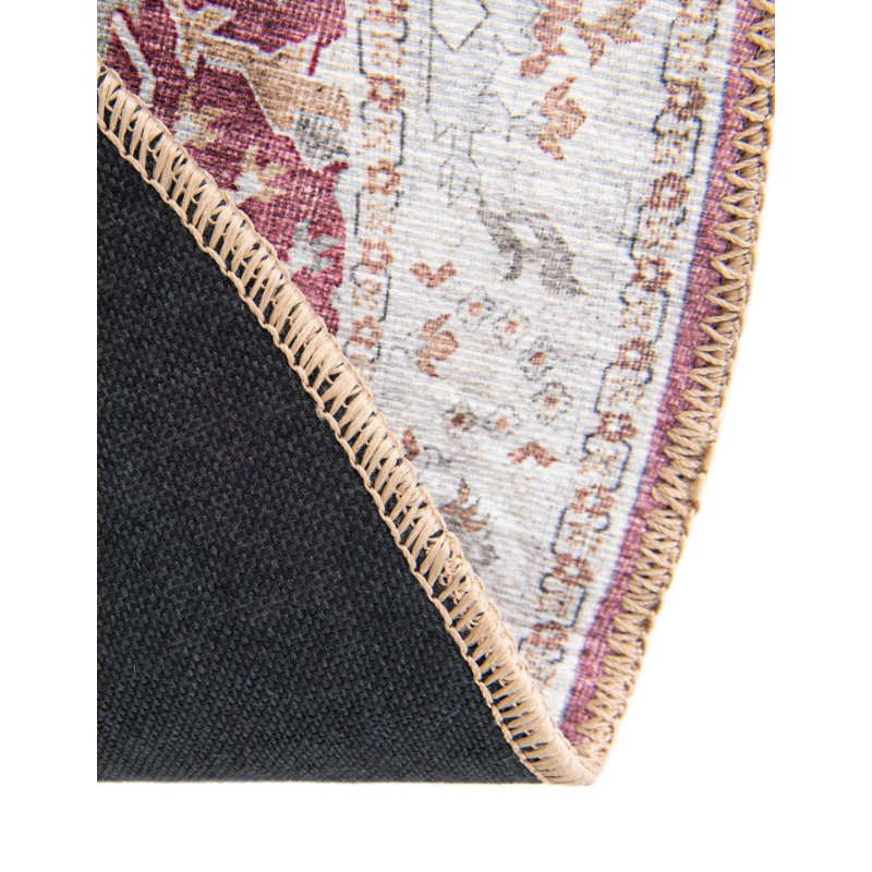 Masina Performance Chenille Floral Indoor Rug, Round 2' x 2'