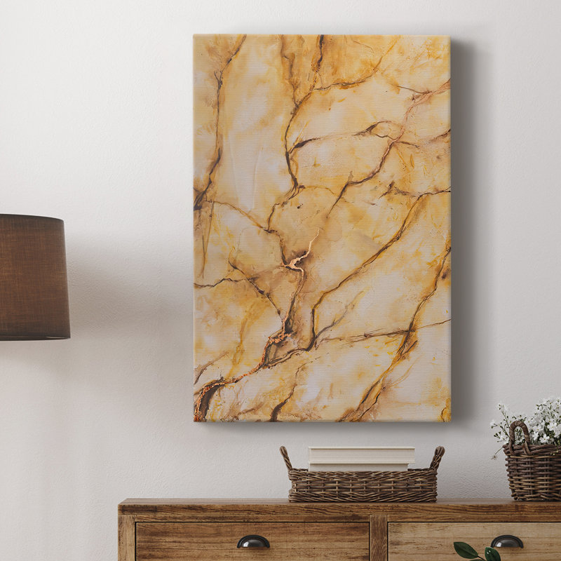 Marbre jaune I - galerie Cavas sur mesure, H 60 po x l 40 po