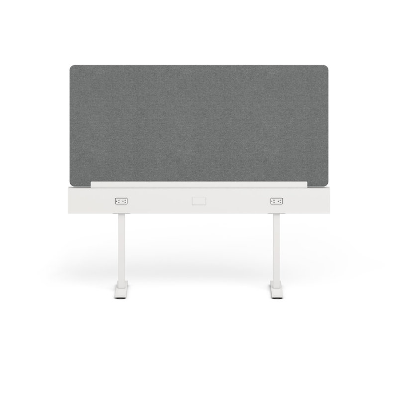 Boom Power Rail Privacy Panel, 60", Dark Grey