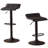 Belham Swivel  Bonded Leather Adjustable Bar Stool, Set Of 2