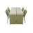 Silas Aluminum 5 Pc Dining Set