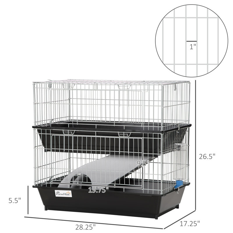 Cage à souris à 2 niveaux