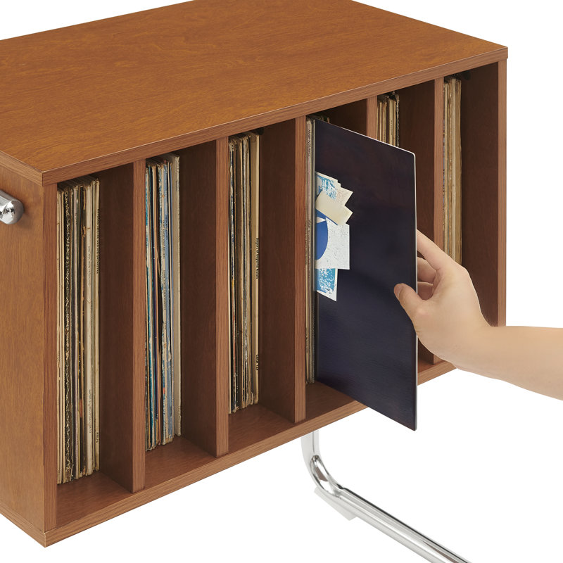 Support pour tourne-disque Lily avec rangement en vinyle