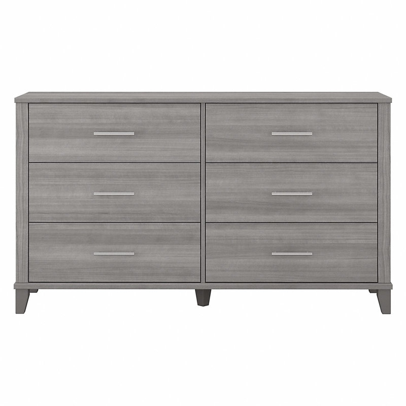 Giovanna 59'' W 6 - Drawer Dresser, Platinum Gray