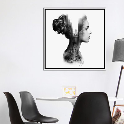 Impression d’art graphique « profile double exposition II » par Kathrin Federer