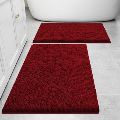 Jazemine Chenille Non-Slip Bath Rug