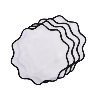Giselle Scallop Edge - 100% Pure Linen Placemats