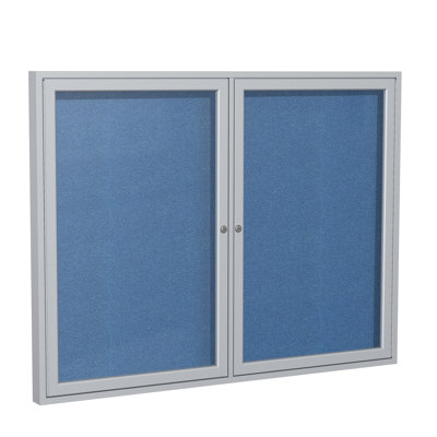 Ghent Vinyl Enclosed Cabinet Bulletin Board