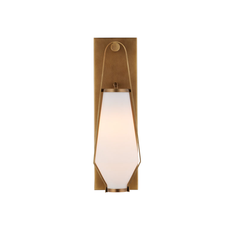 Brompton Brass Bath Wall Sconce, Antique Brass