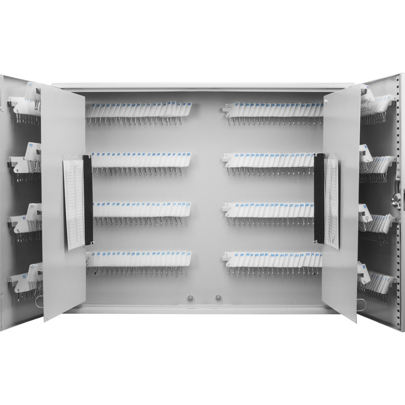 480 Keys Cabinet With Lock And White - Efficient Key Management Box For Tags Secure Storage Solution