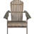 Foldable Gray Wood Seat, Ideal For An Outdoor Retreat Rustic Style Chair, Gray, Made From Living-1667667687