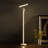 52.5-Inch LED Matte White Curvilinear S-Curve Spiral Tube Angled Floor Lamp