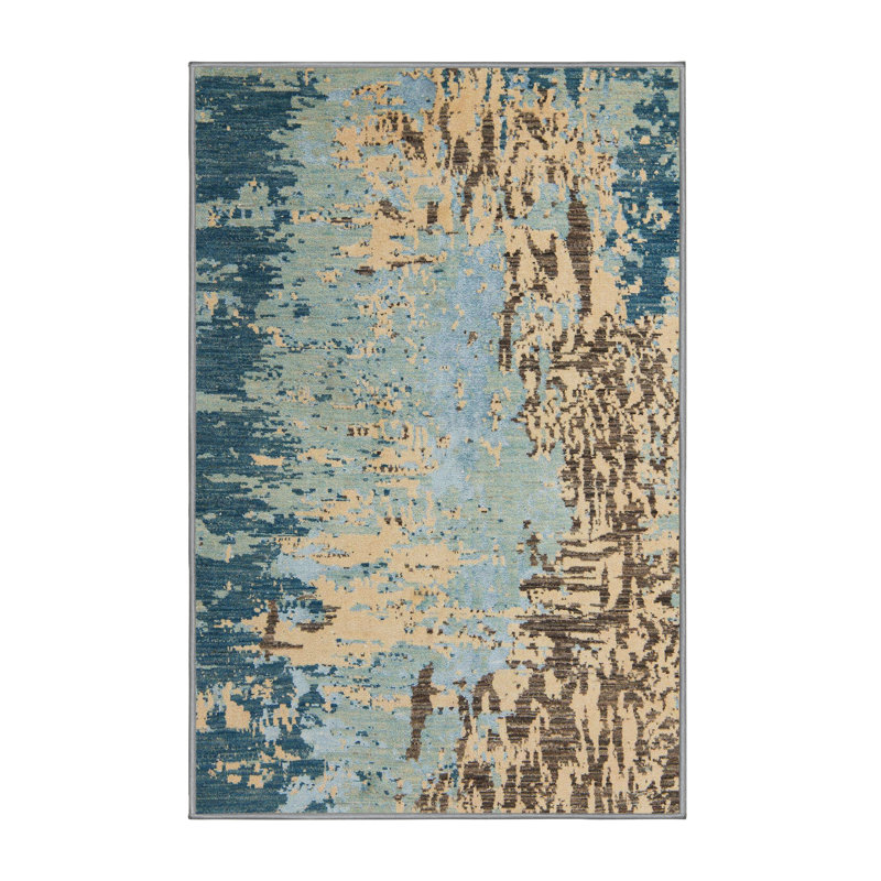 Abstract Indoor Rug, Rectangle 7' x 10'