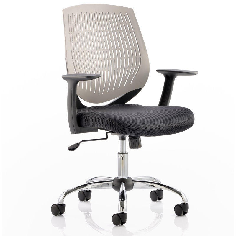Dura Mid-Back Desk Chair, Grey/Black