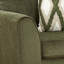 Causeuse de salon Marvella avec revêtement en chenille Mosswood et coussins décoratifs texturés