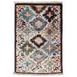 Afghan One-of-a-Kind 1'3" X 1'11" Area Rug