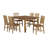 Huerfano Valley Extendable Solid Wood Top Four Leg Base Dining Set-36587692-36587699