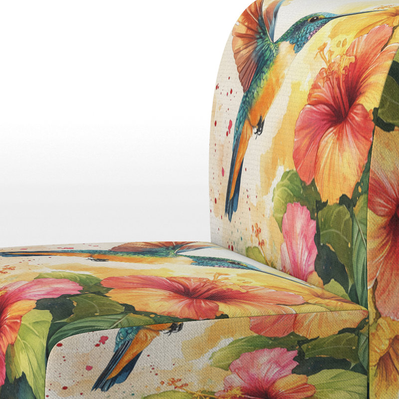 Fauteuil rembourré Hummingbird - Hummingbird in Flight, Slipper Armless