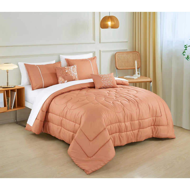 9 Piece Bed-in-a-bag Soft Bedding Comforter Set, California King Comforter + 8 Additional Pieces