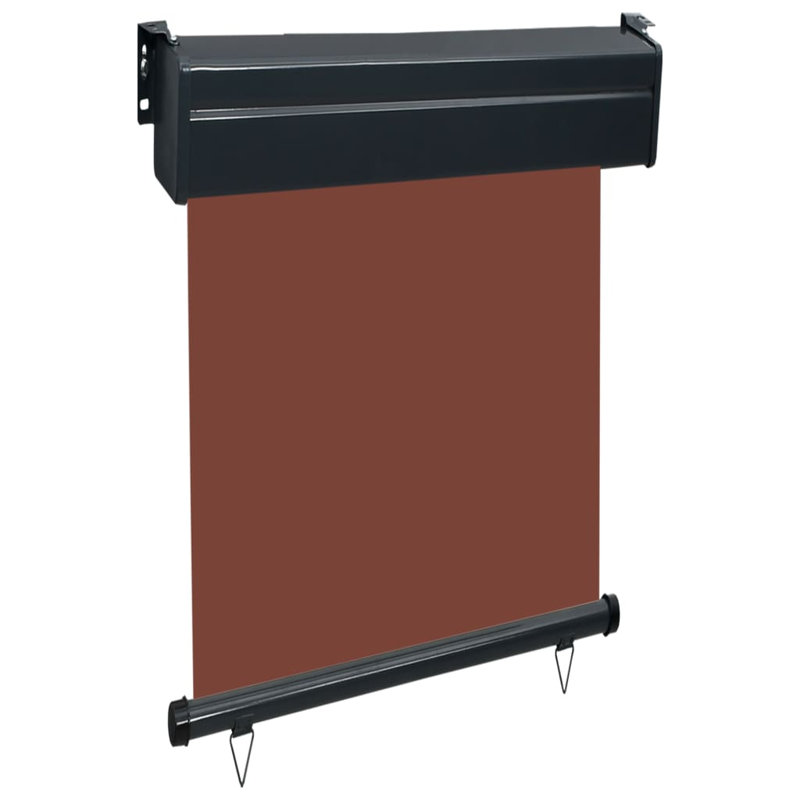 Ergun Balcony Side Awning 65x250 cm, Brown