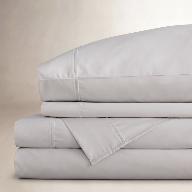 Hayward Egyptian Cotton Sateen Sheet Set, King, White