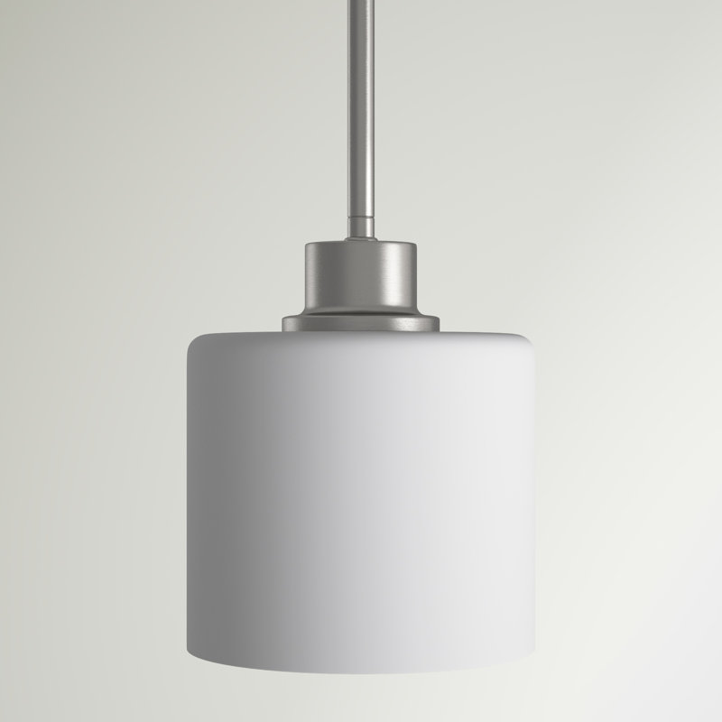 Mini-luminaire suspendu 1 lumière Canfield de Génération Lighting , Non, Nickel brossé