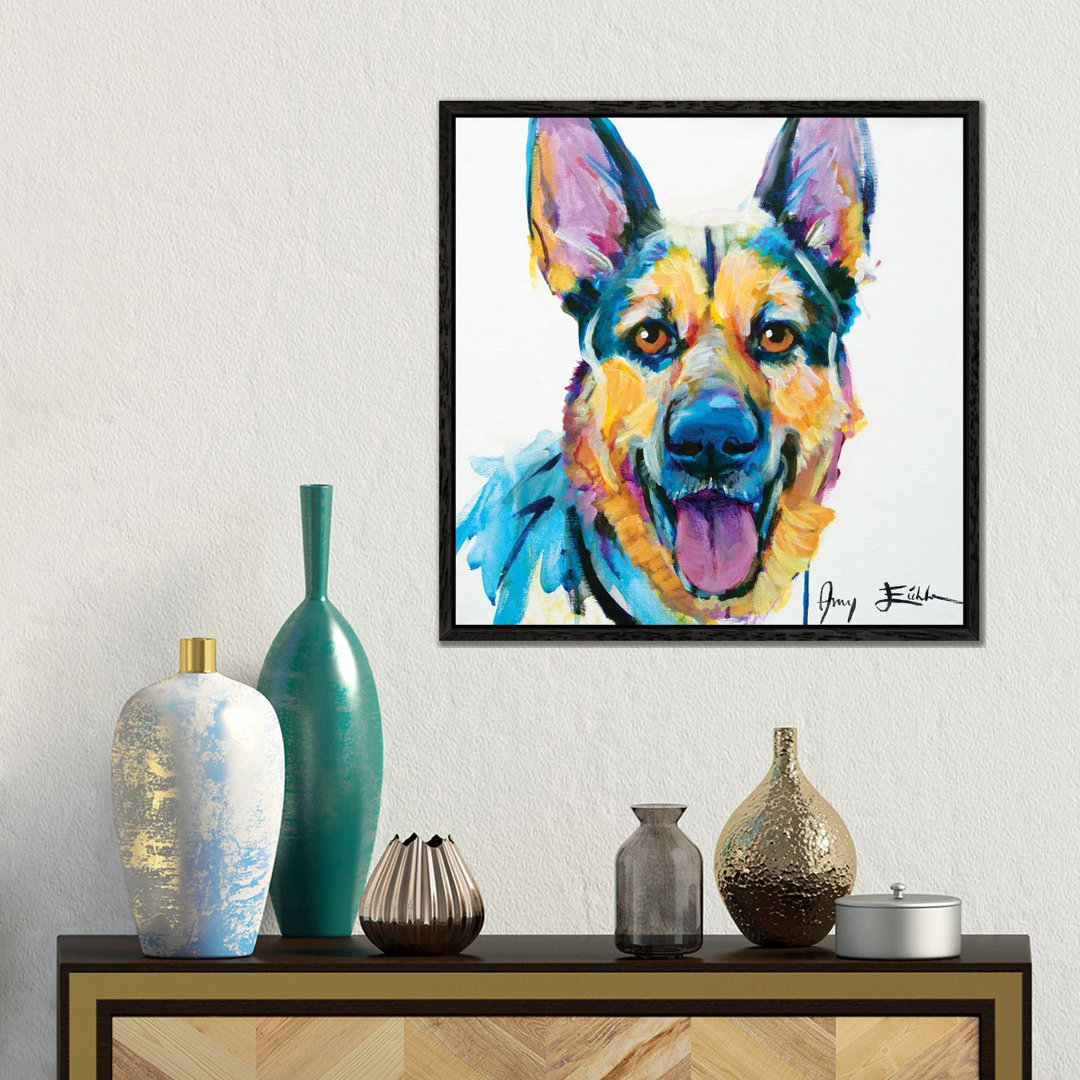 Deutscher Schäferhund von Amy Eichler - Galerie-verpackte Leinwand Giclée auf Leinwand