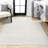 Yaniyah Classic Solid Low-Pile Machine-Washable Cream Rug-1039028510