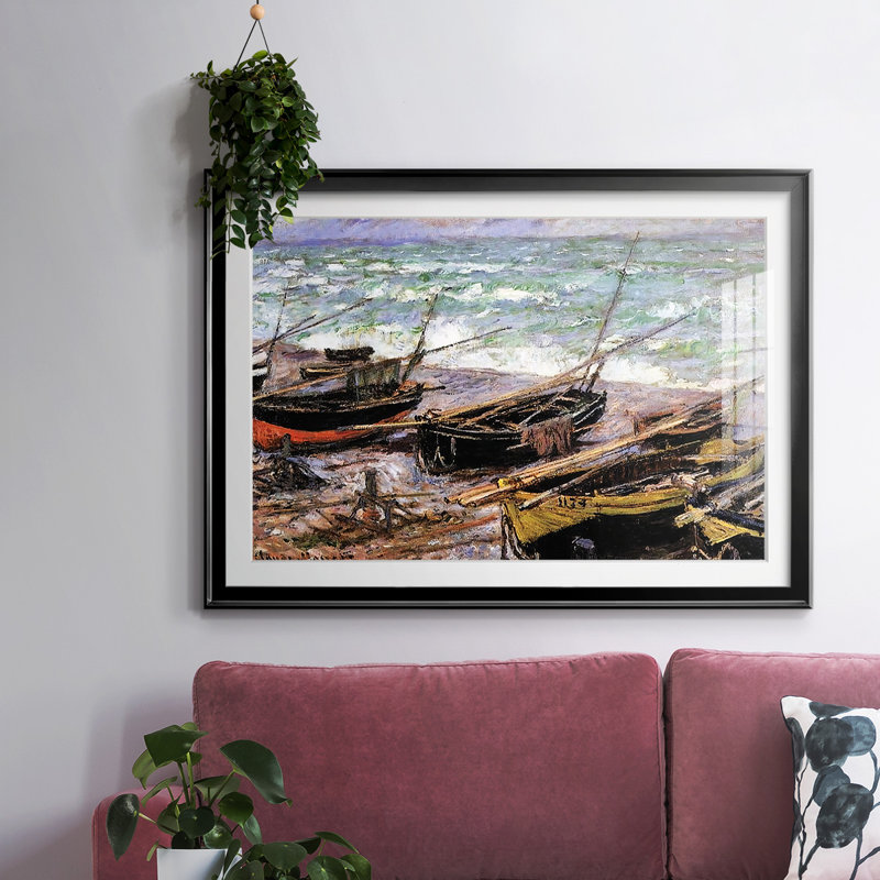 Pêche, 1885, impression sur papier, Noir, H 30 po x l 44 po x P 1,5 po