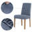 Sparta Houndstooth Textured Stretch Fit Elastic Dining Chair Slipcover-98041795