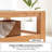 Burlywood Solid Wood Rectangular Coffee Table-662245005