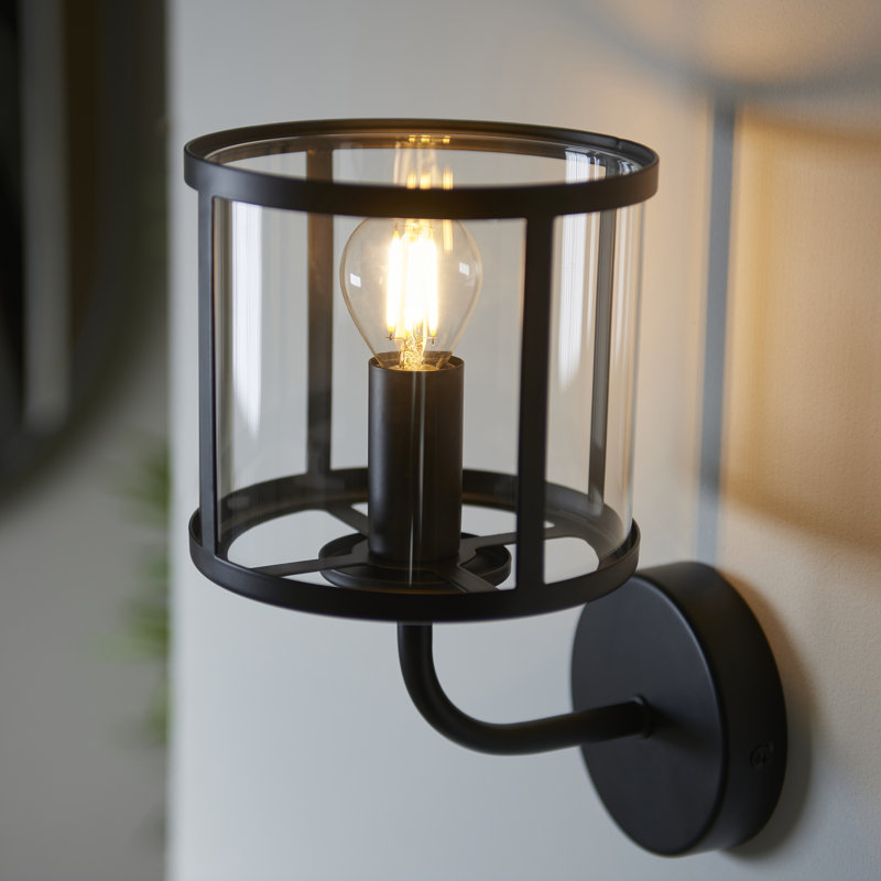 Angelyca Steel Armed Sconce, Matt Black