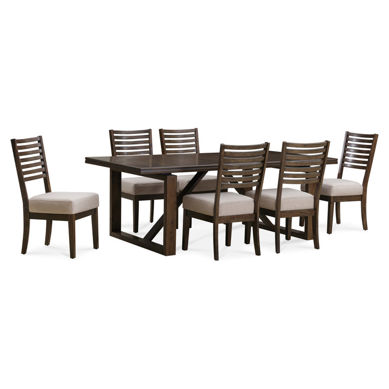 Jutland 6-Person Birch Solid Wood Dining Set