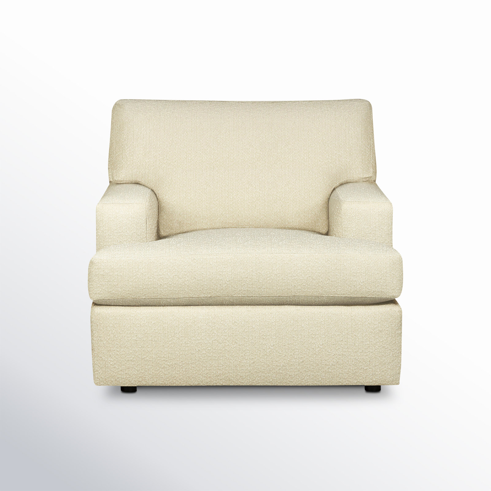 Cleo Upholstered Custom Accent Chair, Davis Pearl Performance Bouclé