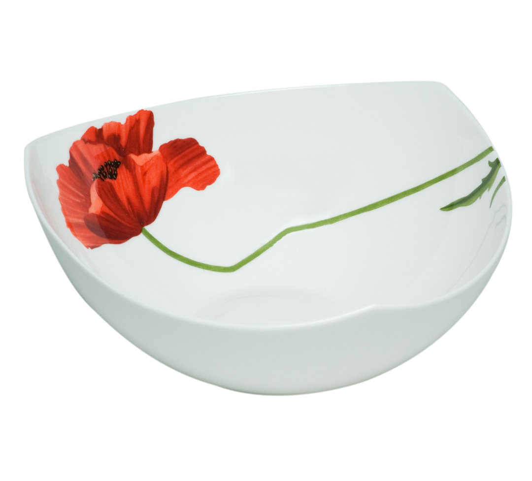 Red Vanilla Summer Sun Salad Serving Bowl Red Vanilla