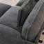 Canapé modulaire surdimensionné à assise profonde, canapé en nuage de chenille moderne, grand canapé modulaire 3 places avec 3 coussins pour le salon, la chambre à coucher et le bureau, combinaison de bricolage, gris