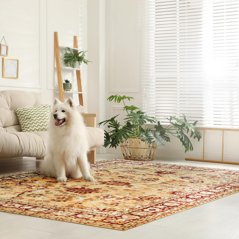 Refined Beige Hand Knotted Traditional All Over Handmade Mohair 9' x 12' Area Rug
