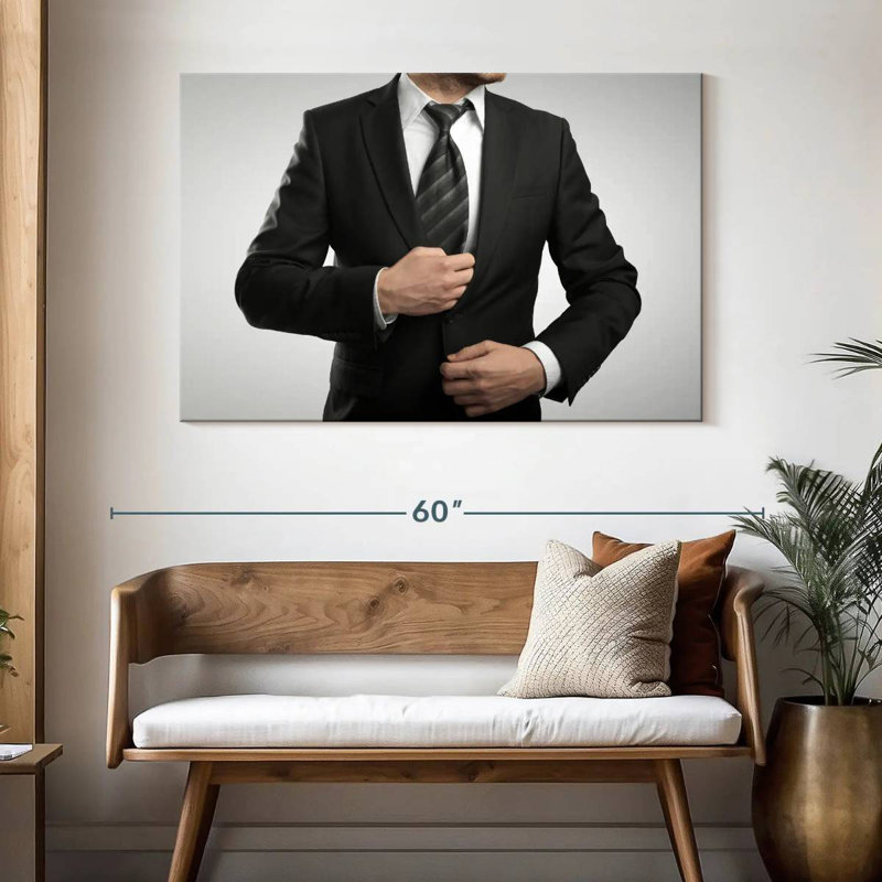 Shuttleworth Man In Business Suit, 32" H x 48" W