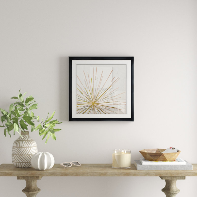 «Glam Burst», reproduction de peinture à l'huile sur toile tendue, H 30,5 po x l 30,5 po x P 1,5 po