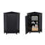 Armoire de salle de bain d'angle avec tablette réglable-1831141297