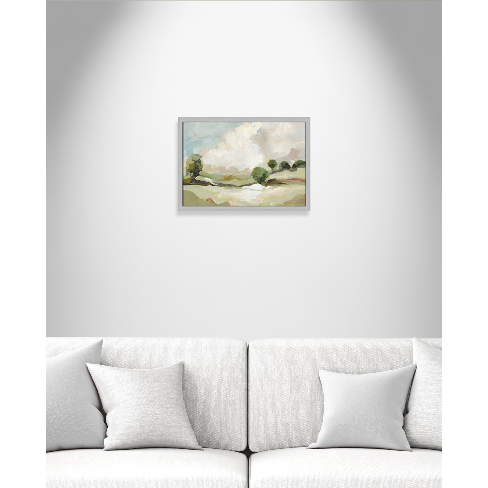 Pastoral Land by Allison Pearce, Silver, 17" H x 23" W x 1.25" D