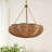6-Light Natural Wicker Drum Chandelier