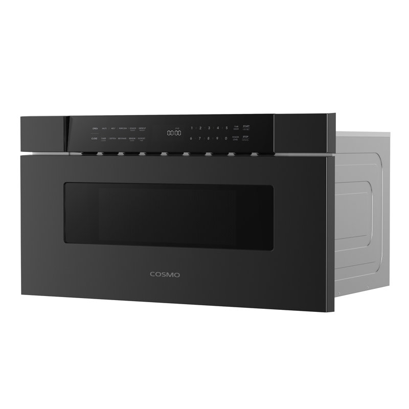 Cosmo 30 in. Haven Collection 1.2 cu. ft. Built-in Microwave Drawer, Presets, Touch Controls, Defrosting Rack, Matte Black
