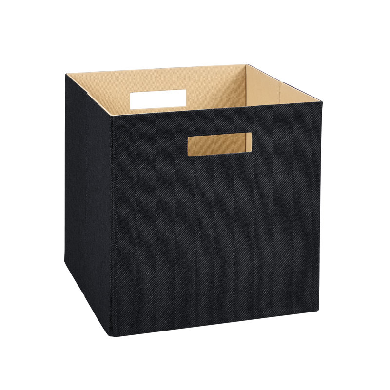 Decorative Storage Large Fabric Drawer Cube by ClosetMaid 33cm, Black
